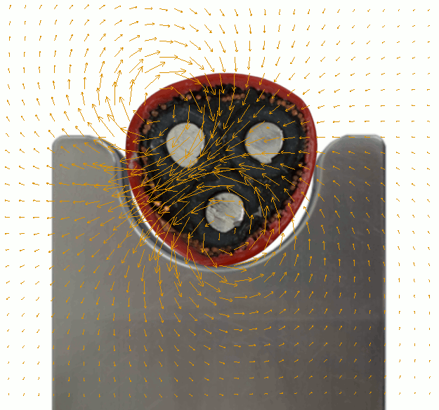 I3 Power Sensor with magnetic field illustration